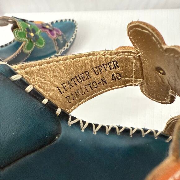 L'Artiste Women's Multicolor Floral Sandals - Picture 3 of 11